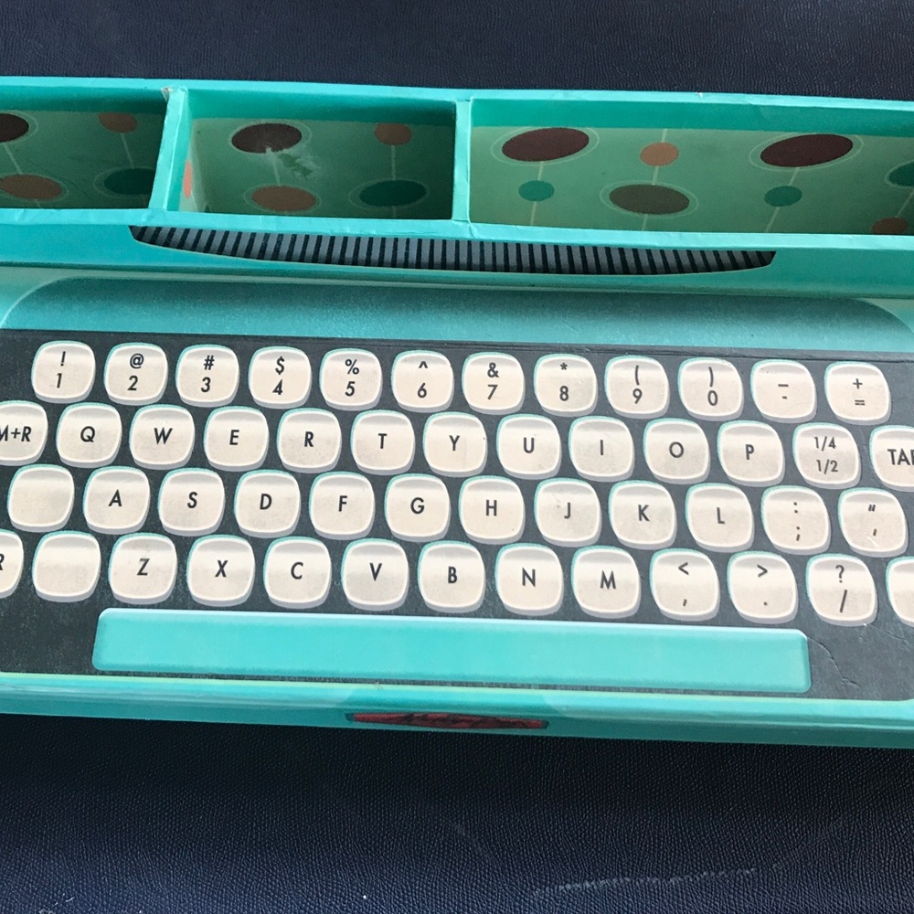 Molly and Rex Typewriter Desk Organizer / Storage Box SEE PICS